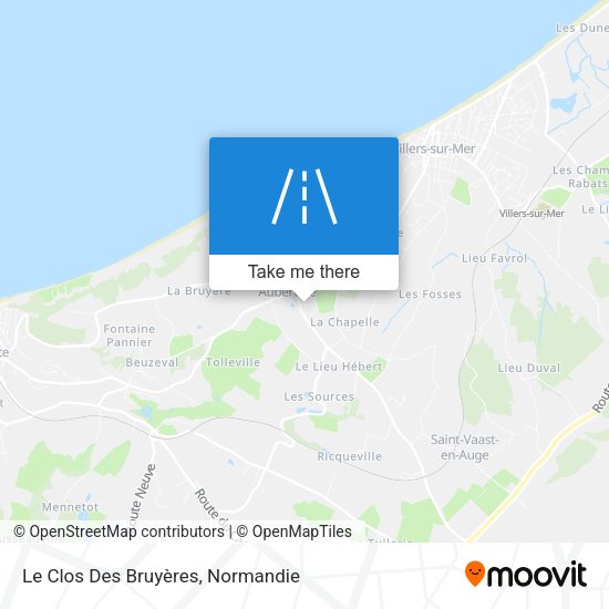 Le Clos Des Bruyères map