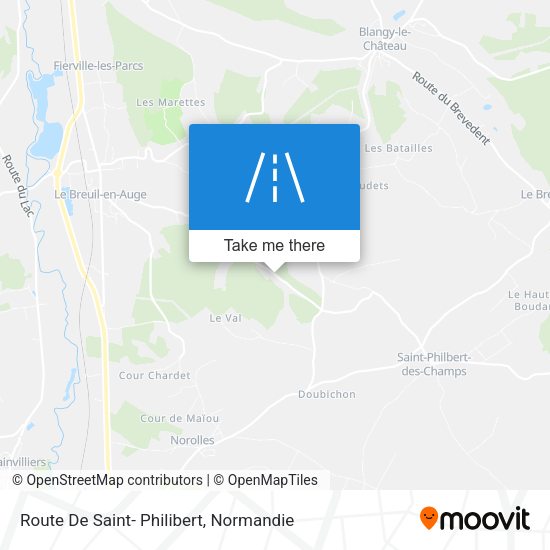 Route De Saint- Philibert map