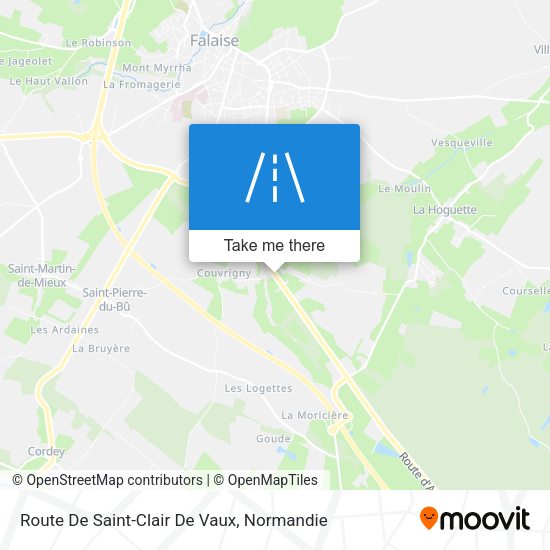 Route De Saint-Clair De Vaux map