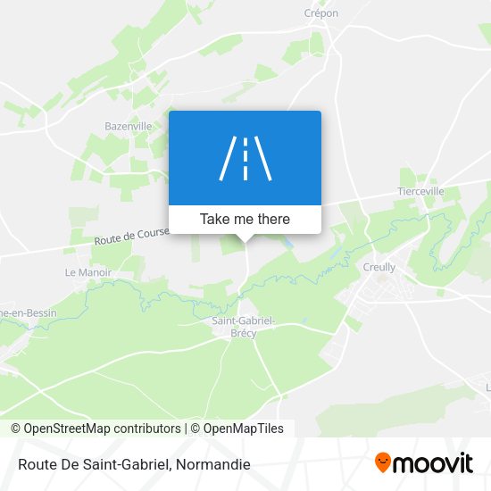 Route De Saint-Gabriel map