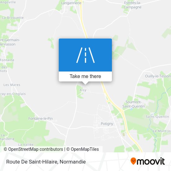 Route De Saint-Hilaire map
