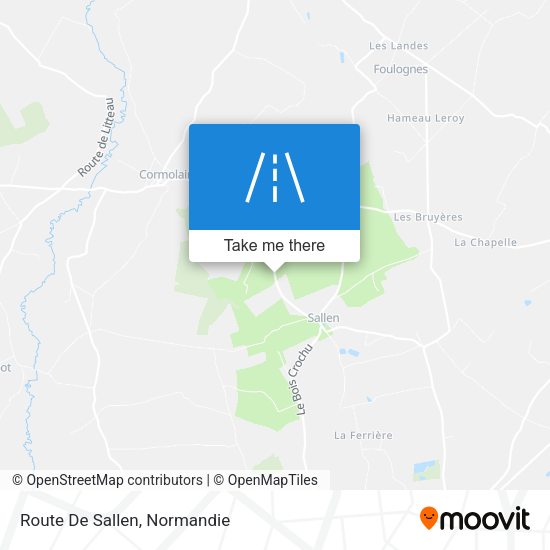 Route De Sallen map