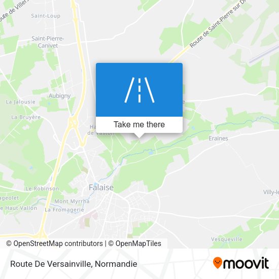 Route De Versainville map