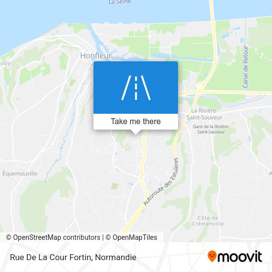 Rue De La Cour Fortin map