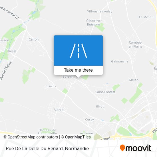 Rue De La Delle Du Renard map
