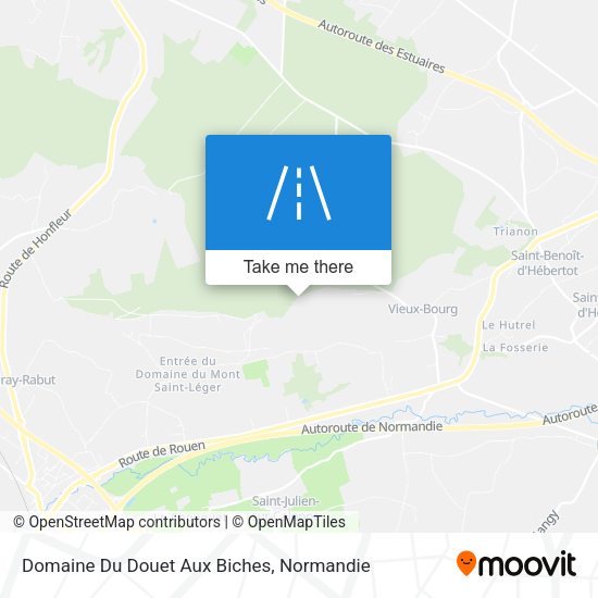 Domaine Du Douet Aux Biches map