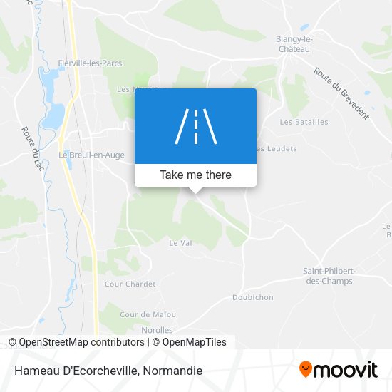 Hameau D'Ecorcheville map