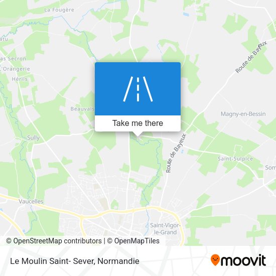 Le Moulin Saint- Sever map