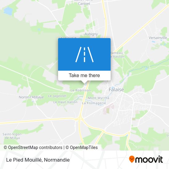 Le Pied Mouillé map