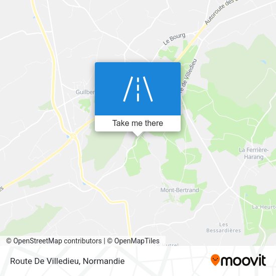Route De Villedieu map