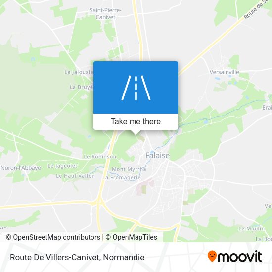 Route De Villers-Canivet map