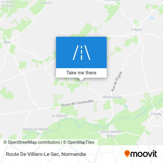 Route De Villiers-Le-Sec map