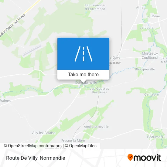 Route De Villy map
