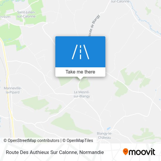 Route Des Authieux Sur Calonne map