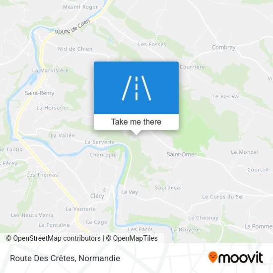 Route Des Crêtes map