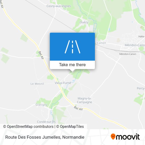 Route Des Fosses Jumelles map