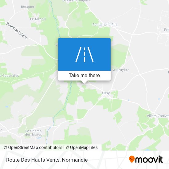 Route Des Hauts Vents map