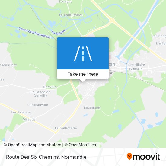 Route Des Six Chemins map