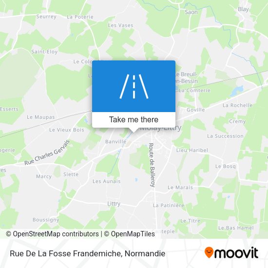Rue De La Fosse Frandemiche map