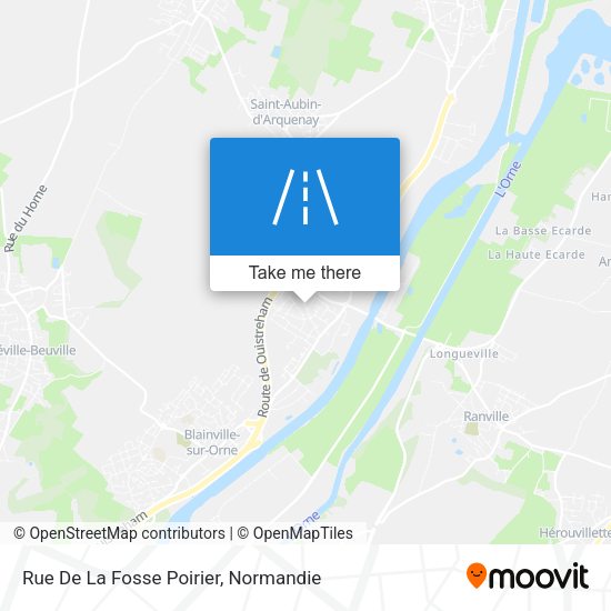 Rue De La Fosse Poirier map