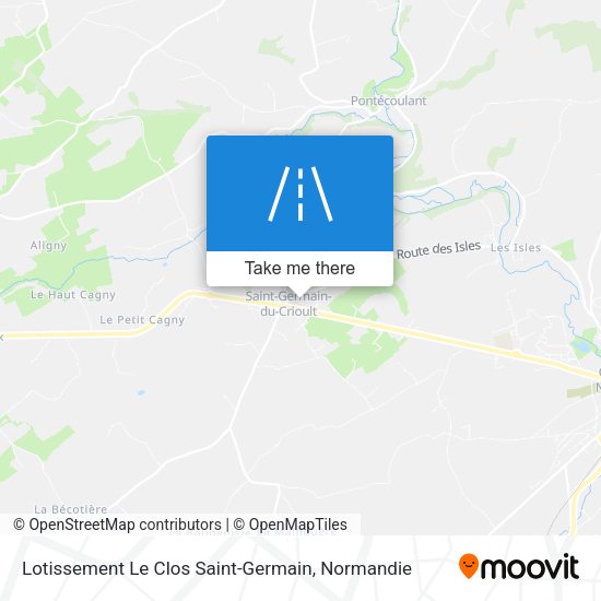 Lotissement Le Clos Saint-Germain map