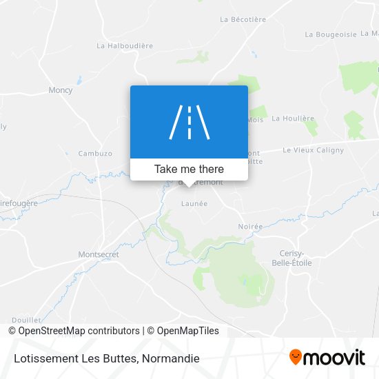 Lotissement Les Buttes map