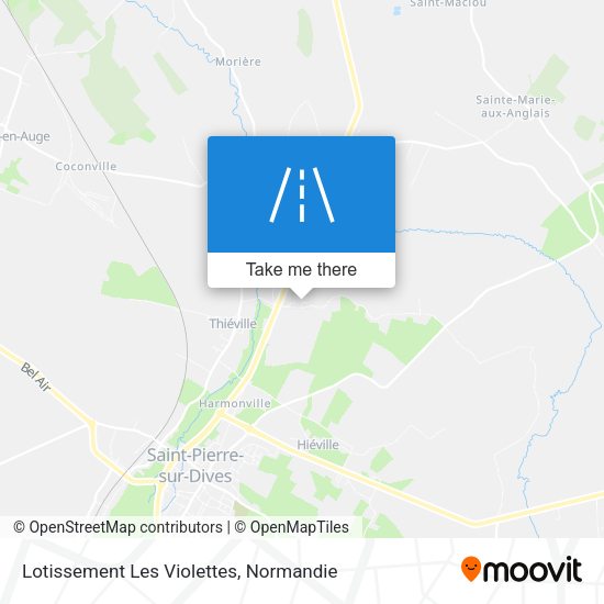 Lotissement Les Violettes map