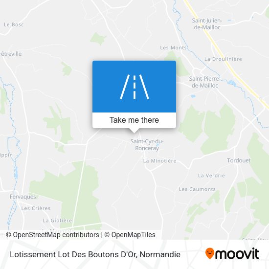 Lotissement Lot Des Boutons D'Or map