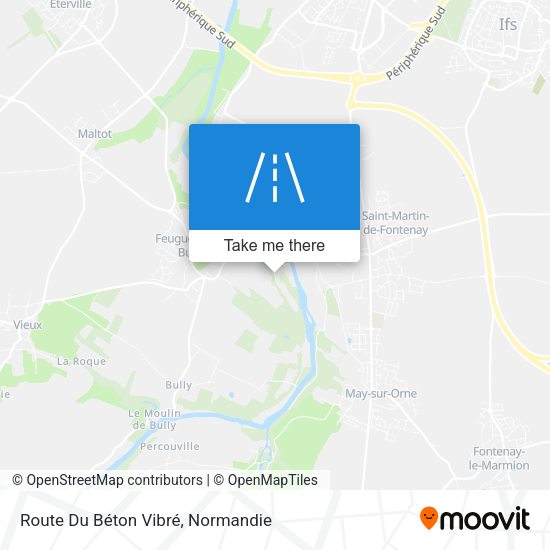 Route Du Béton Vibré map