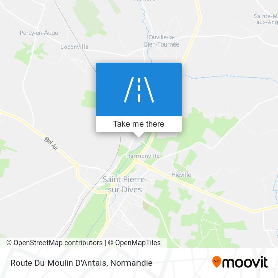 Route Du Moulin D'Antais map