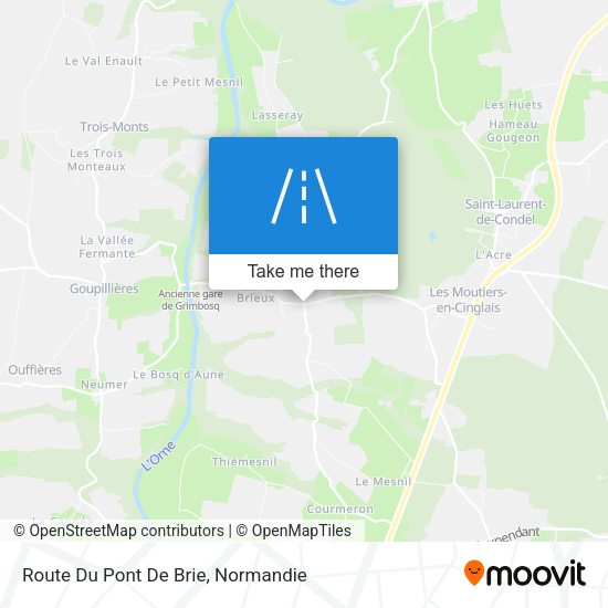 Route Du Pont De Brie map