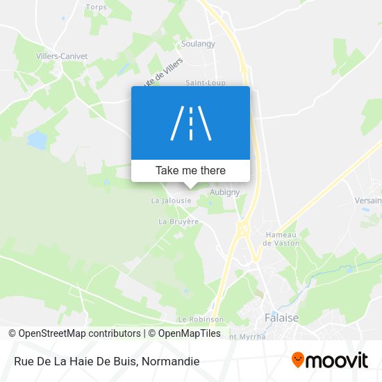 Rue De La Haie De Buis map