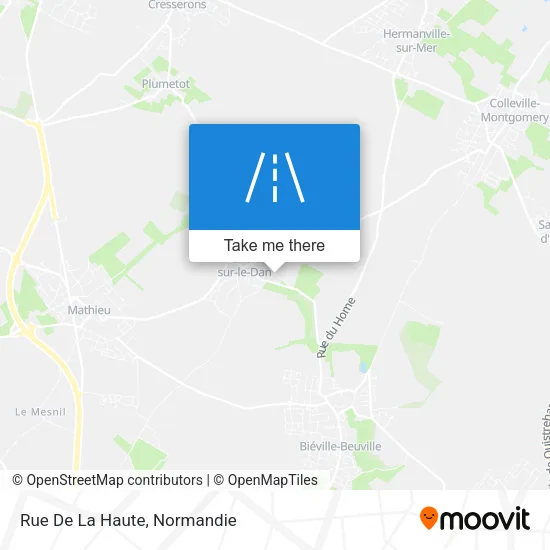 Rue De La Haute map