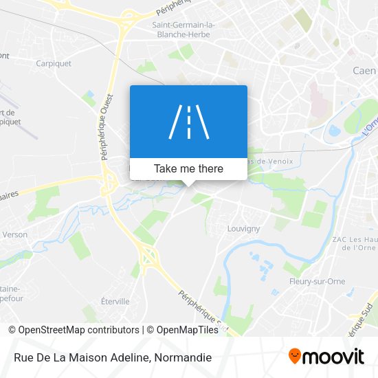 Rue De La Maison Adeline map