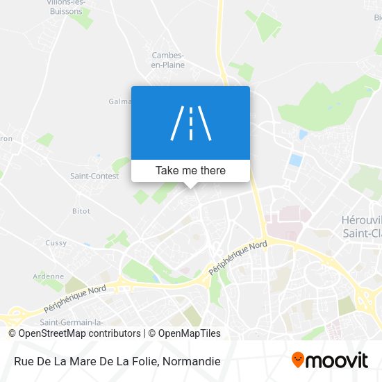 Rue De La Mare De La Folie map