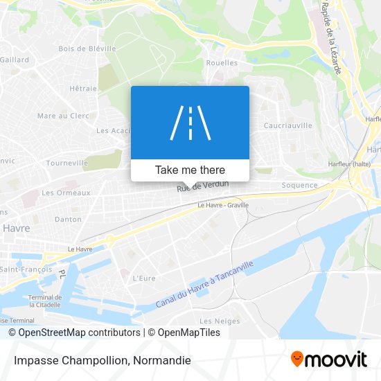 Impasse Champollion map