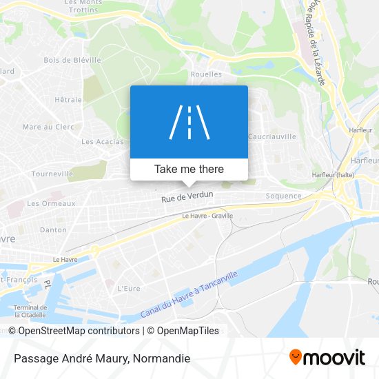 Passage André Maury map