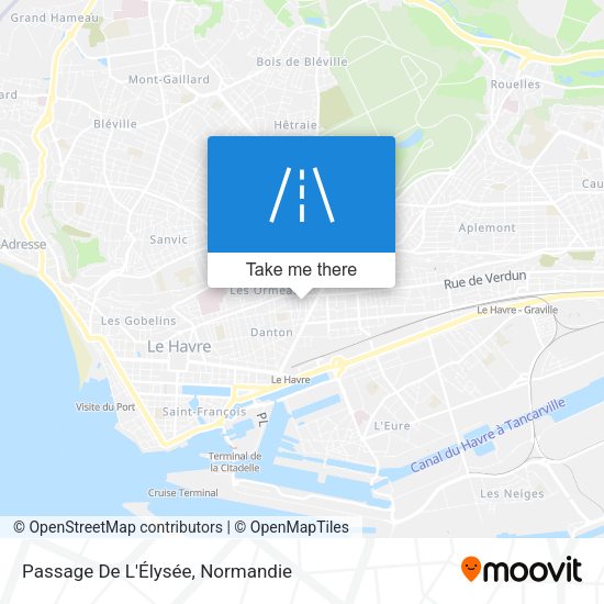Passage De L'Élysée map