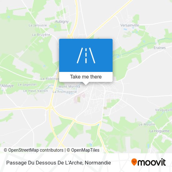Passage Du Dessous De L'Arche map