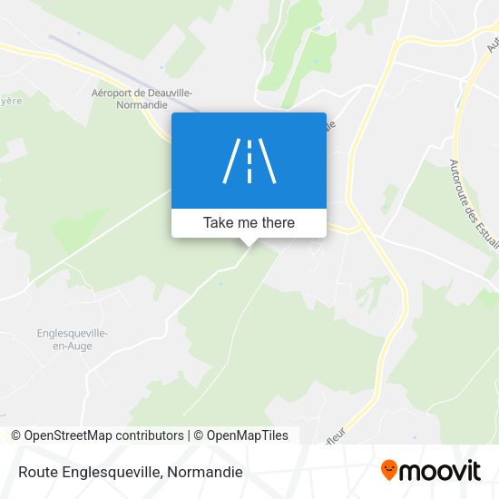 Route Englesqueville map
