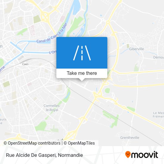 Rue Alcide De Gasperi map