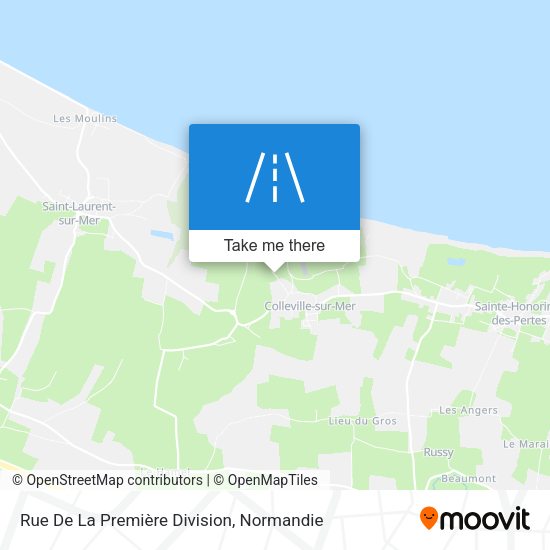 Rue De La Première Division map