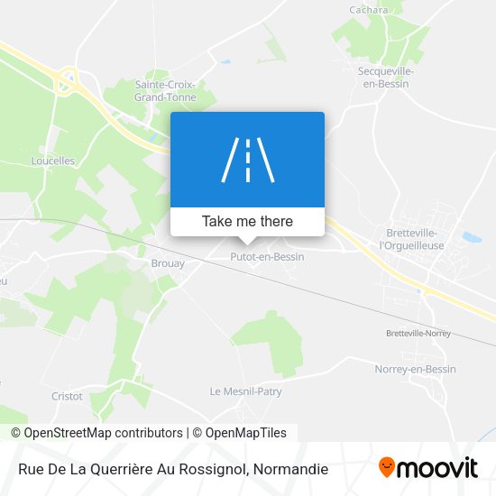 Rue De La Querrière Au Rossignol map