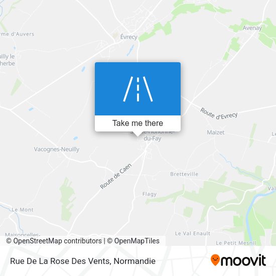 Rue De La Rose Des Vents map