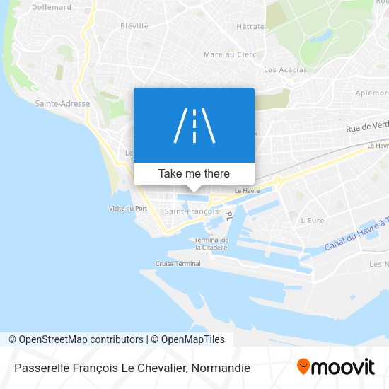 Passerelle François Le Chevalier map