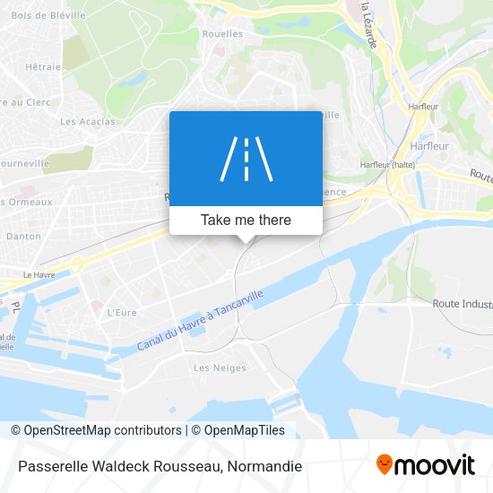 Passerelle Waldeck Rousseau map