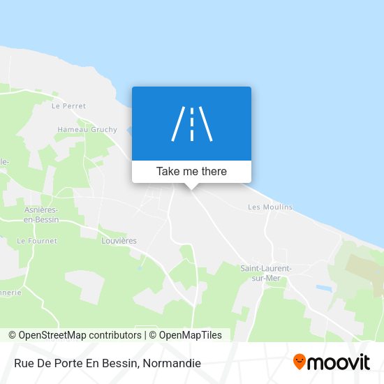 Rue De Porte En Bessin map