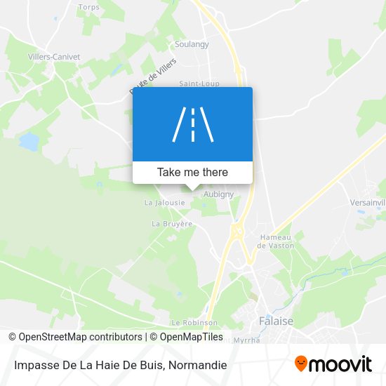 Impasse De La Haie De Buis map