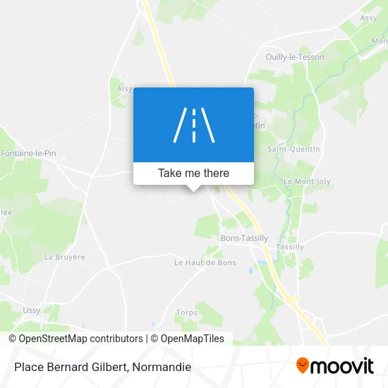 Place Bernard Gilbert map