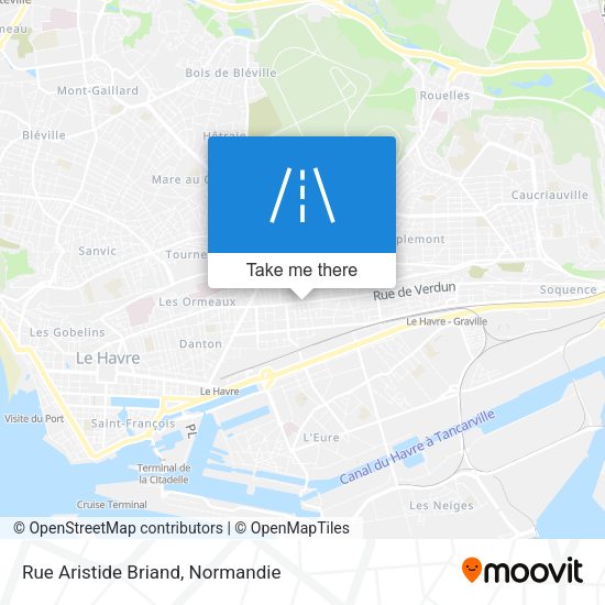 Rue Aristide Briand map